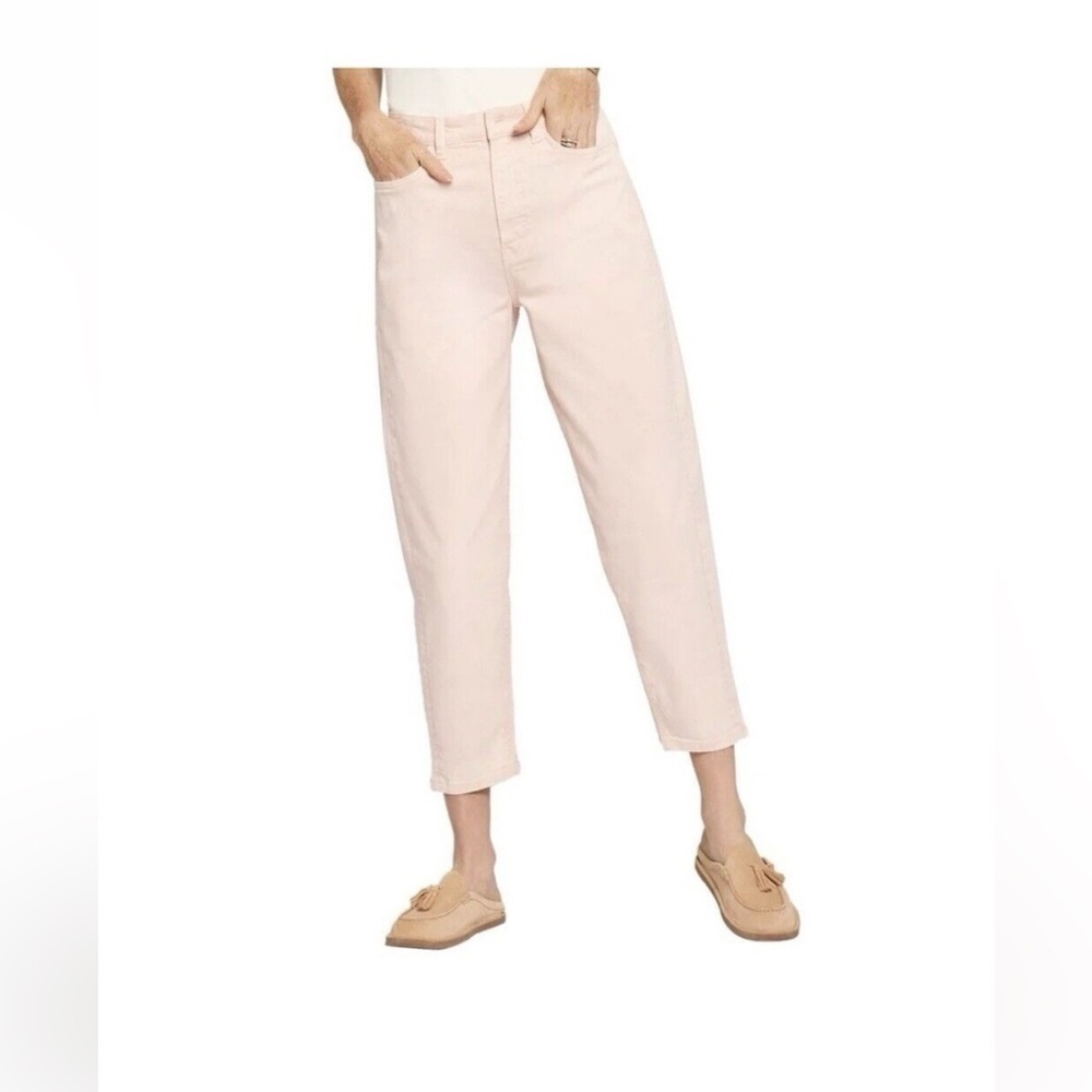 Gloria Vanderbilt Light Pink Cropped Pants Women’s Size 10 Stretch Capri